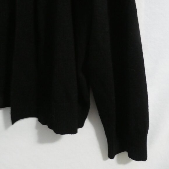 LINDA MATTHEWS NEW YORK | large | Black Open Front Lightweight Knit Cardigan - Picture 9 of 16